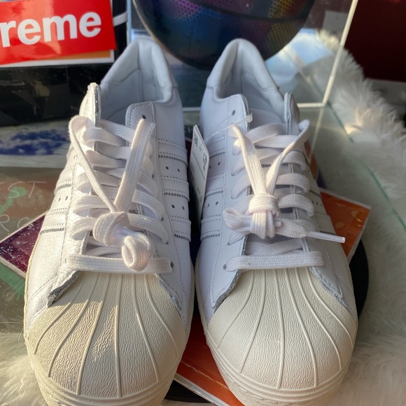 🆕 - Adidas Superstar 80s Recon - Flat White M 9.5 - Picture 2 of 8